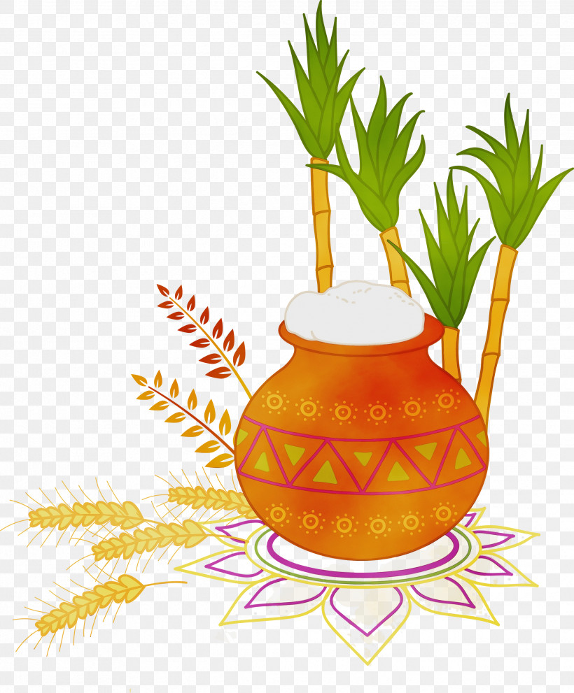 Plants Tree Flowerpot Fruit Science, PNG, 2482x3000px, Pongal, Biology, Flowerpot, Fruit, Paint Download Free