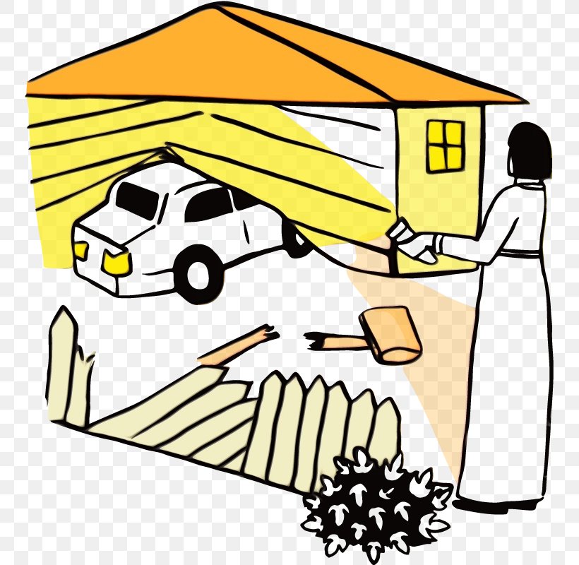Yellow Clip Art Roof Shed Home, PNG, 750x800px, Watercolor, Home, Paint, Roof, Shed Download Free