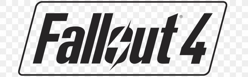 Fallout 4 Fallout 3 Logo Brand Emblem, PNG, 1498x467px, Fallout 4, Area, Bitmap, Black And White, Brand Download Free