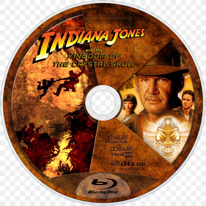 Indiana Jones And The Kingdom Of The Crystal Skull Blu-ray Disc DVD, PNG, 1000x1000px, Indiana Jones, Bluray Disc, Compact Disc, Crystal Skull, Disk Image Download Free