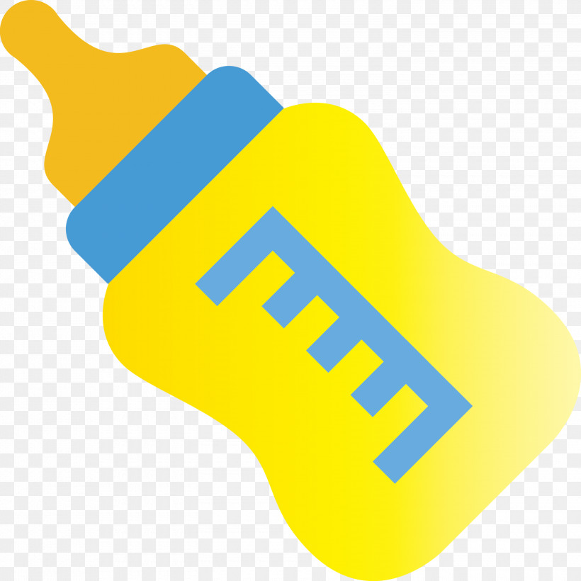 Baby Bottle, PNG, 3000x3000px, Baby Bottle, Water Bottle, Yellow Download Free