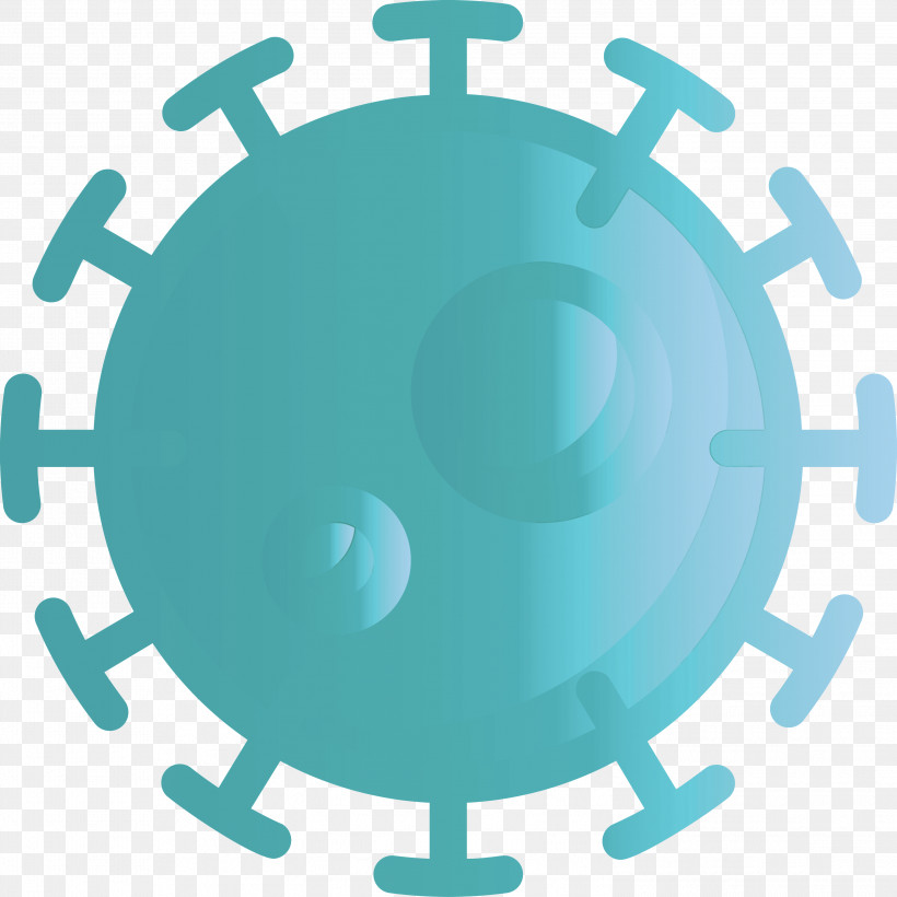 Coronavirus Corona, PNG, 2999x3000px, Coronavirus, Circle, Corona, Symbol, Turquoise Download Free