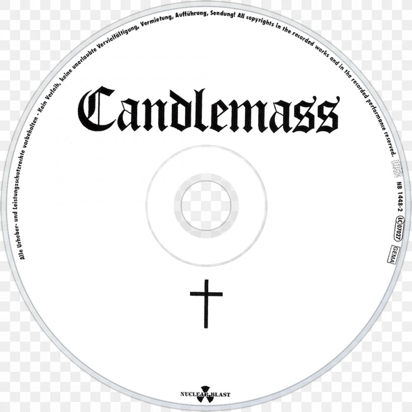 Candlemass Digipak Brand Font Compact Disc, PNG, 1000x1000px, Candlemass, Area, Brand, Compact Disc, Digipak Download Free