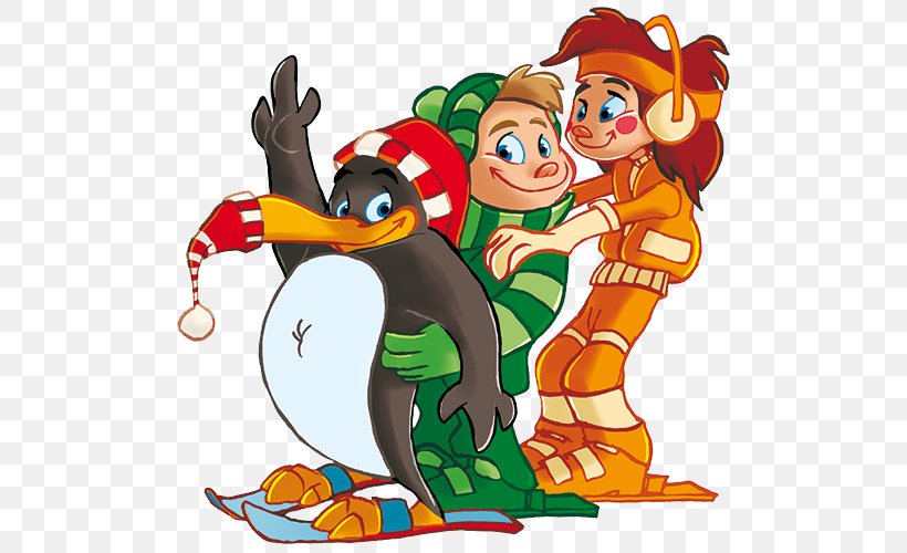 Penguin Skiing Ski School Snow, PNG, 500x500px, Penguin, Accommodation, Animal Figure, Animated Cartoon, Bird Download Free