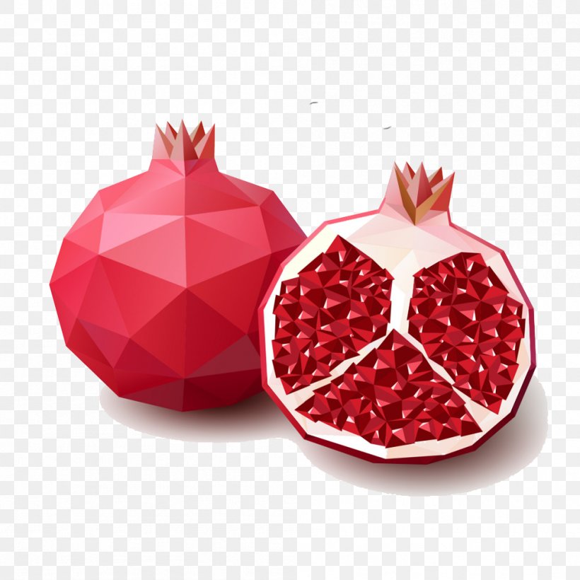 Pomegranate Juice Fruit Polygon, PNG, 999x999px, Pomegranate, Food, Fruit, Polygon, Pomegranate Juice Download Free