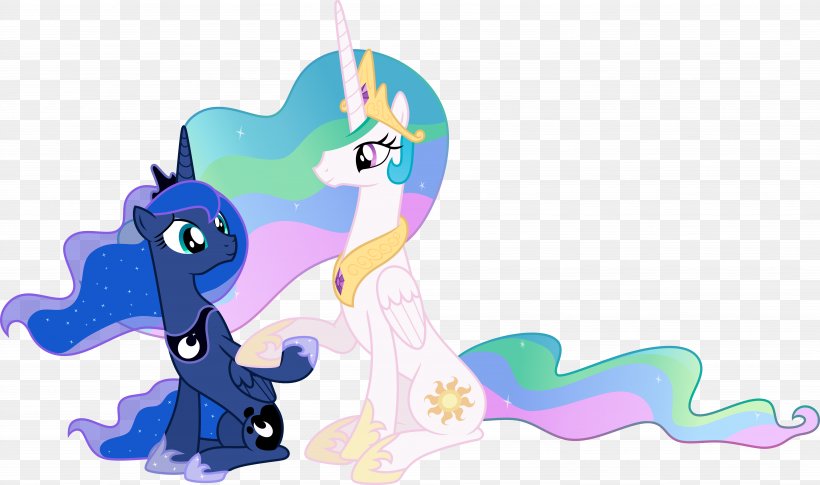 Pony Princess Luna Princess Celestia Twilight Sparkle DeviantArt, PNG, 6761x4000px, Pony, Animal Figure, Art, Artist, Cartoon Download Free