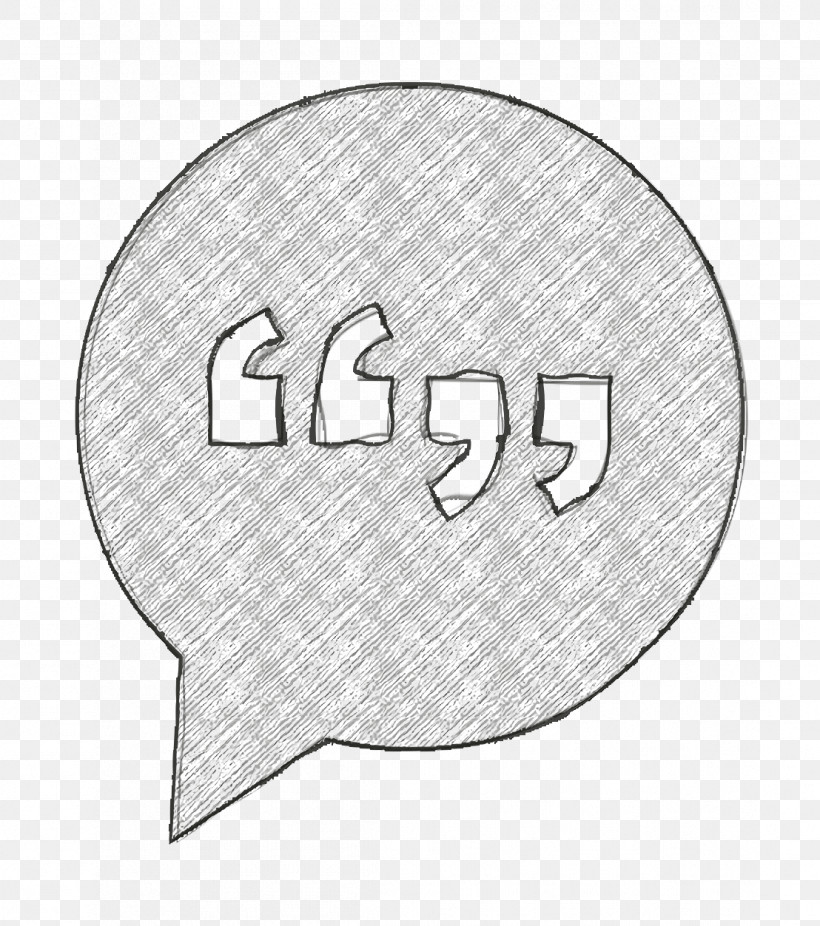 Comment Icon Basic Icons Icon Conversation Mark Interface Symbol Of Circular Speech Bubble With Quotes Signs Inside Icon, PNG, 1108x1252px, Comment Icon, Basic Icons Icon, Black And White M, Drawing, Interface Icon Download Free