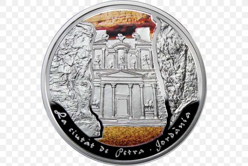 Petra New7Wonders Of The World Colosseum Chichen Itza Coin, PNG, 550x550px, Petra, Andorra, Chichen Itza, Coin, Collectable Download Free