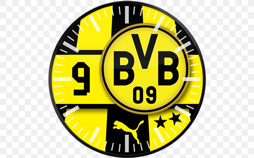 Borussia Dortmund Borussia Mönchengladbach Football FIFA 18 Borussia-Park, PNG, 512x512px, Borussia Dortmund, Area, Brand, Clock, Dfbpokal Download Free