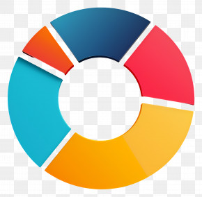 Circle Pie Chart - Colorful Ring-Shaped Chart For Data Representation PNG