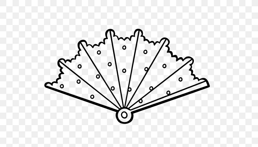 Coloring Book Drawing Hand Fan Royalty-free, PNG, 600x470px, Coloring Book, Area, Black And White, Drawing, Fan Download Free