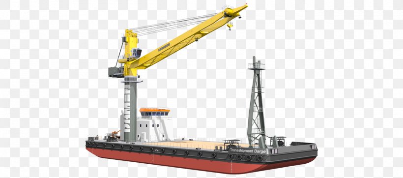 Crane Vessel Barge Transshipment, PNG, 1300x575px, Crane, Barge, Break ...