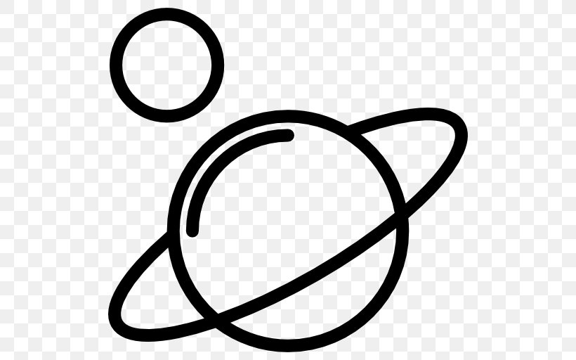 Black And White Rim Symbol, PNG, 512x512px, Computer, Black And White, Drawing, Rim, Saturn Download Free