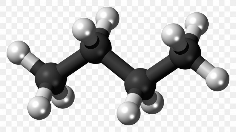 Pentane Molecule Butane Molecular Geometry Molecular Model, PNG, 2000x1121px, Pentane, Alkane, Atom, Ballandstick Model, Black And White Download Free