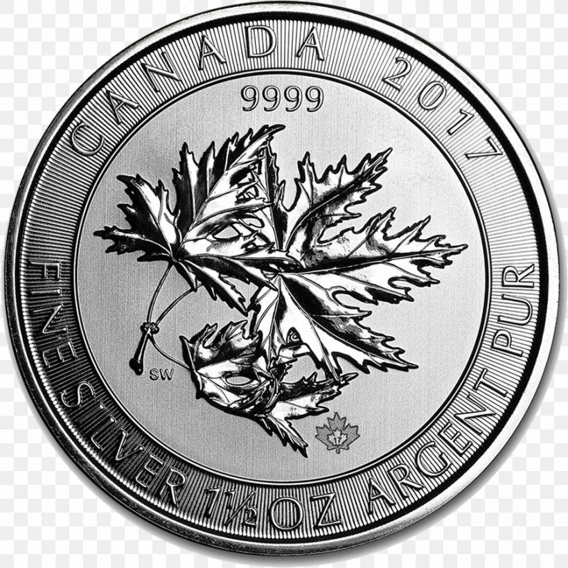 Canadian Silver Maple Leaf Canadian Gold Maple Leaf Ounce, PNG, 900x901px, Canadian Silver Maple Leaf, Apmex, Black And White, Bullion Coin, Canadian Gold Maple Leaf Download Free