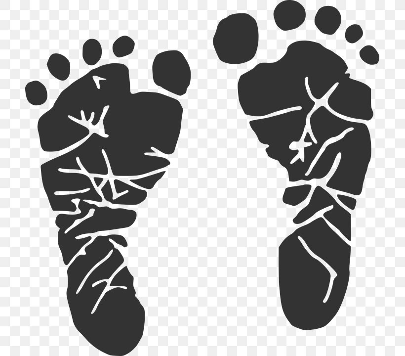 Infant Footprint Mother Pregnancy Child, PNG, 717x720px, Infant, Art, Black, Black And White, Child Download Free