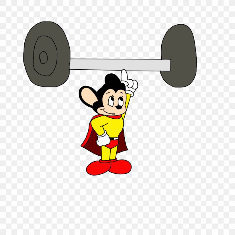 Mighty Mouse Olympic Weightlifting Weight Training Dumbbell Clip Art, PNG, 1024x1024px, Mighty Mouse, Cartoon, Clean And Jerk, Crossfit, Dumbbell Download Free