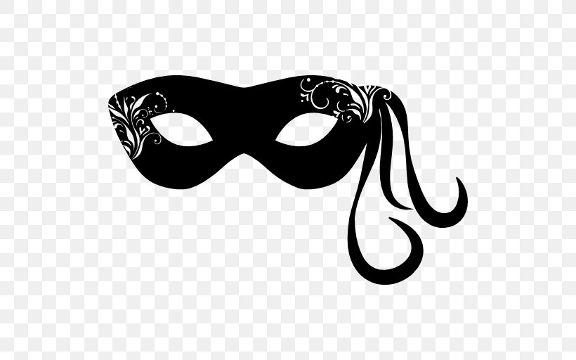 Mask Masquerade Ball Mardi Gras, PNG, 512x512px, Mask, Black And White, Blindfold, Costume, Eyewear Download Free
