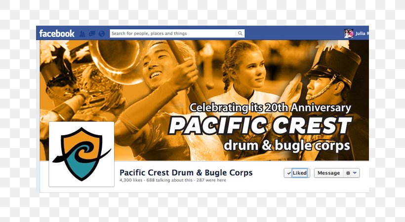 Pacific Crest Drum And Bugle Corps Graphic Design Musical Ensemble, PNG, 674x450px, Drum And Bugle Corps, Advertising, Arts Organisation, Banner, Brand Download Free
