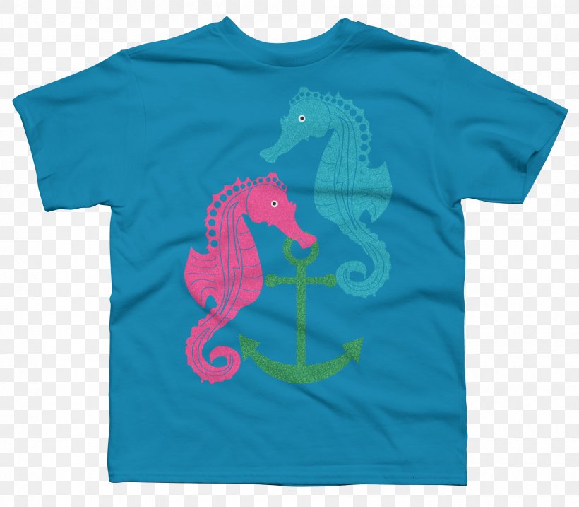 Printed T-shirt Sleeve Seahorse, PNG, 1800x1575px, Tshirt, Active Shirt, Aqua, Blue, Clothing Download Free