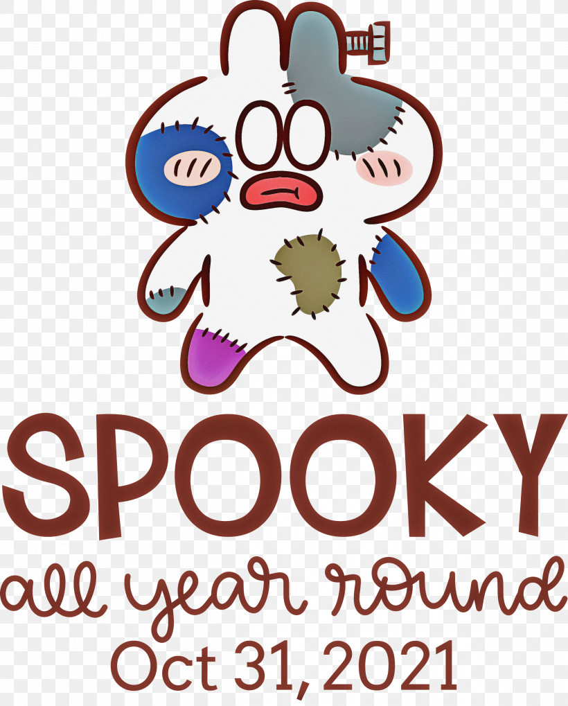 Spooky Halloween, PNG, 2412x3000px, Spooky, Biology, Cartoon, Character, Geometry Download Free