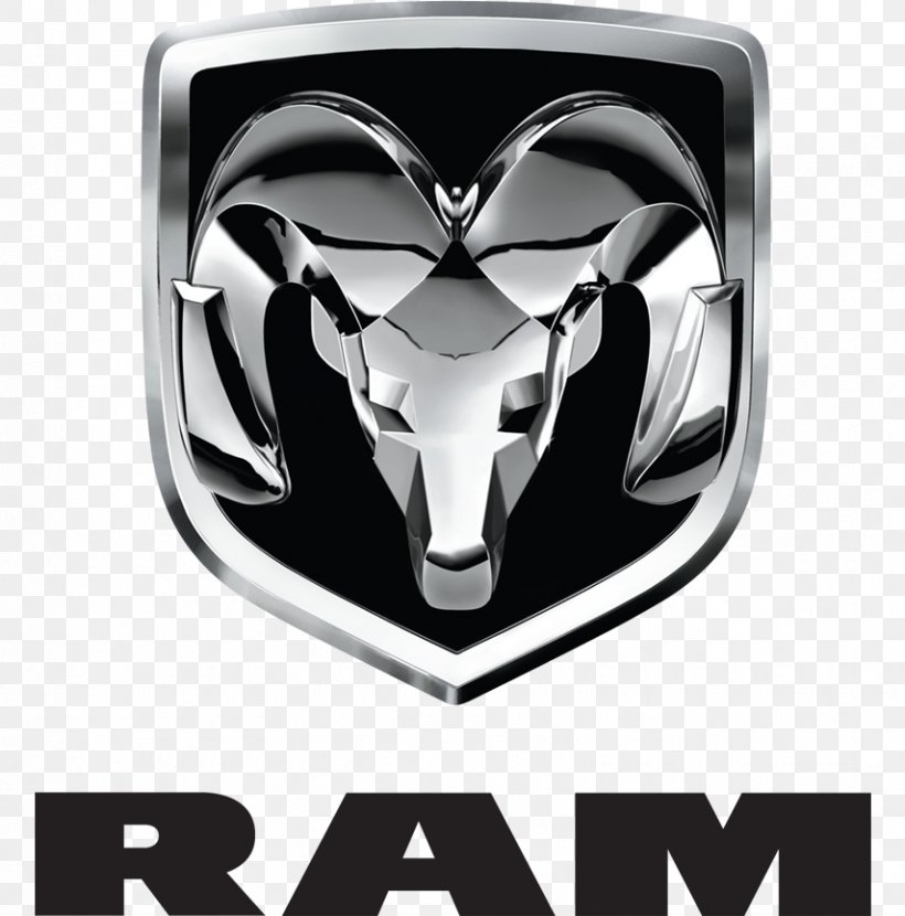 Dodge Ram Pickup Ram Trucks Car Chrysler, PNG, 855x866px, Dodge, Automotive Design, Black And White, Brand, Car Download Free