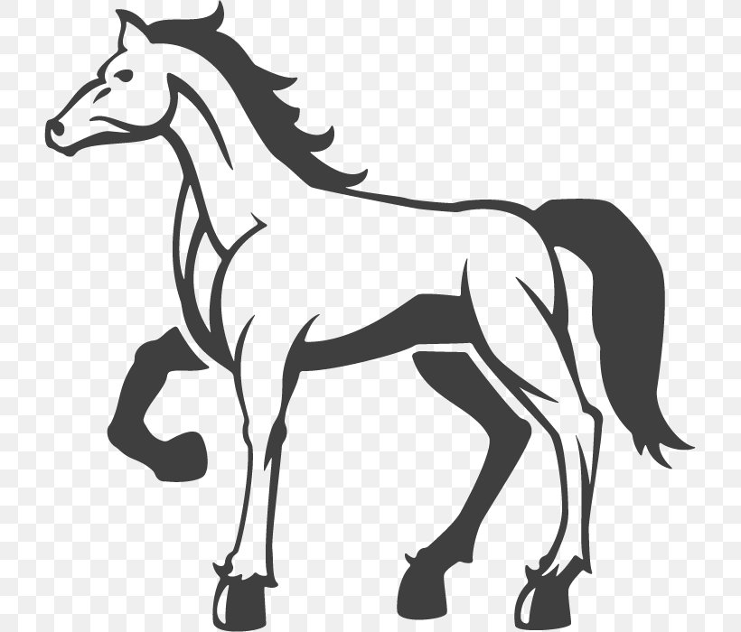 Horse Logo Illustration, PNG, 721x700px, Horse, Black And White, Colt, Creativity, Designer Download Free