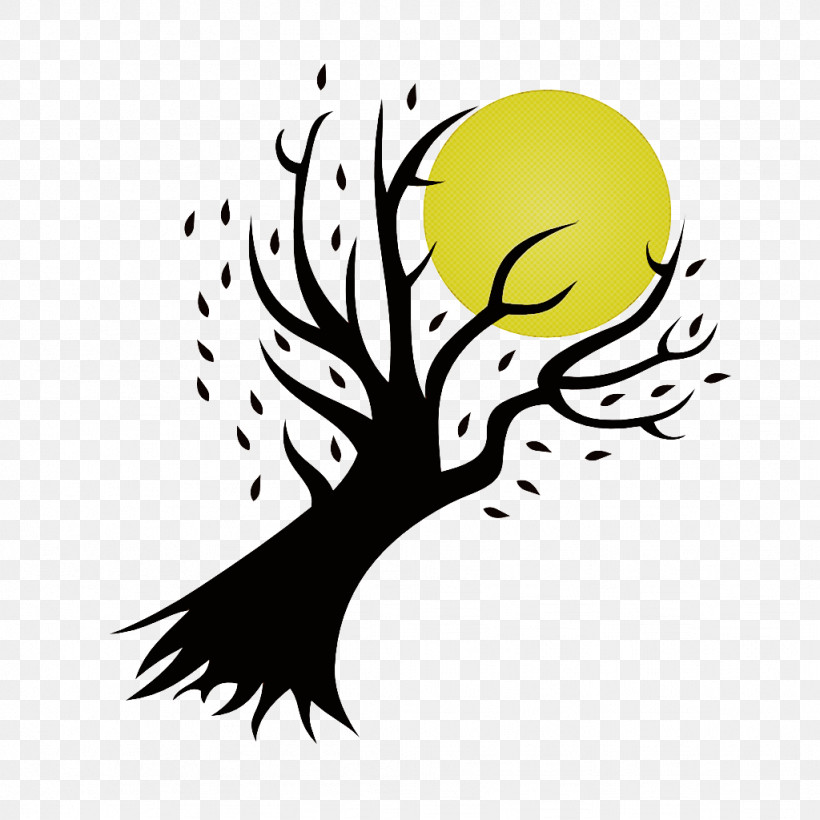 Yellow Tree Leaf Branch Logo, PNG, 1024x1024px, Yellow, Branch, Leaf, Logo, Plant Download Free