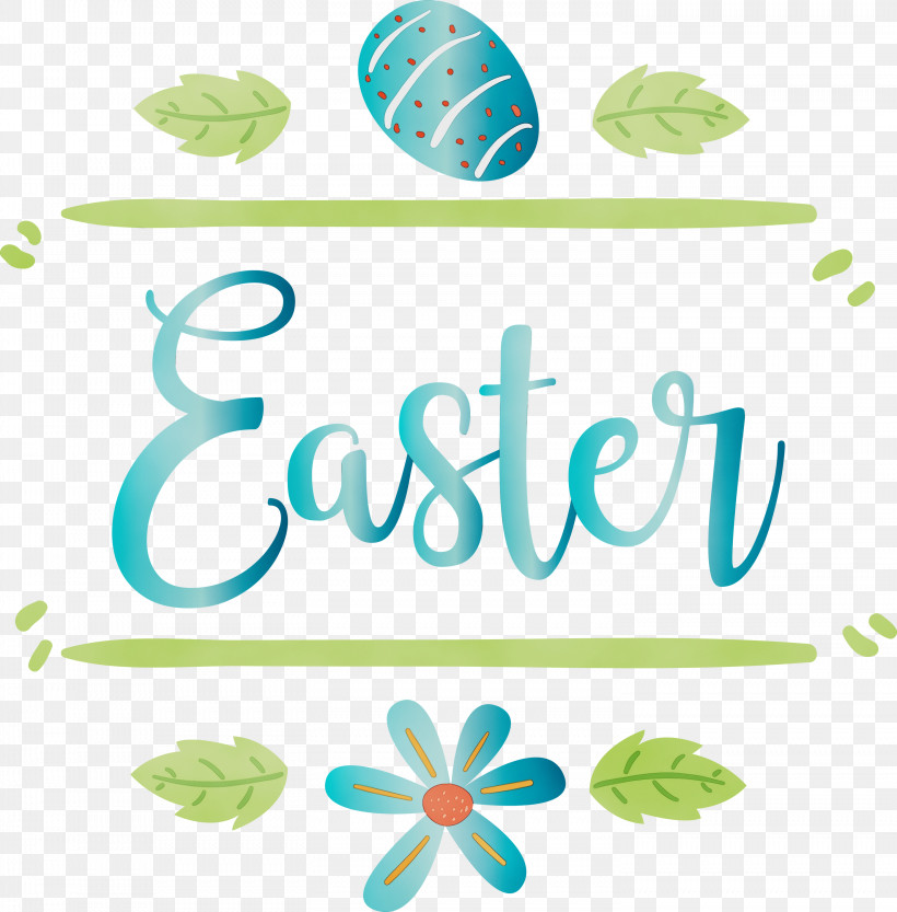 Green Text Leaf Font Logo, PNG, 2952x3000px, Easter Day, Easter Sunday, Green, Happy Easter, Leaf Download Free