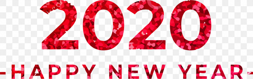 Happy New Year 2020 New Years 2020 2020, PNG, 4050x1266px, 2020, Happy New Year 2020, Love, New Years 2020, Number Download Free