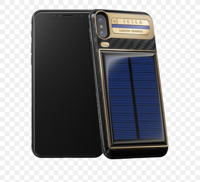 IPhone X Smartphone Tesla Motors Apple Solar Panels, PNG, 650x748px, Iphone X, Apple, Battery, Battery Charger, Cellular Network Download Free