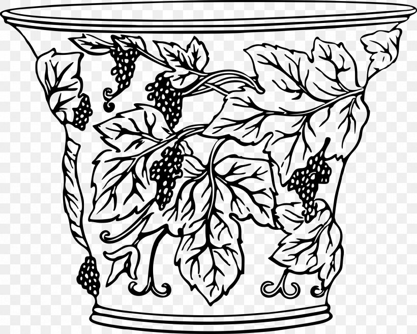 Vase Drawing Flowerpot Art Clip Art, PNG, 2400x1923px, Vase, Art, Artwork, Black And White, Drawing Download Free
