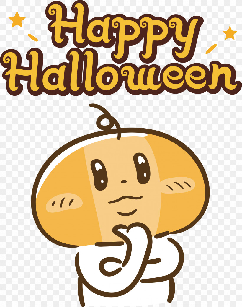 Happy Halloween, PNG, 2366x3000px, Happy Halloween, Behavior, Cartoon, Emoticon, Happiness Download Free