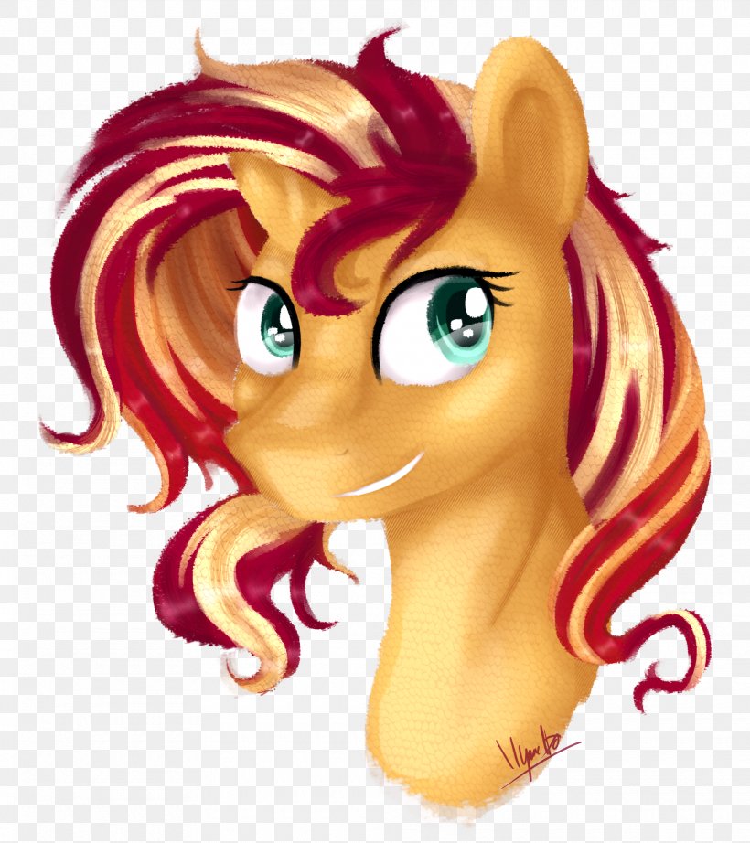 Pony Sunset Shimmer Mane Equestria Daily DeviantArt, PNG, 1920x2160px, Watercolor, Cartoon, Flower, Frame, Heart Download Free