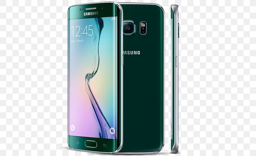 Samsung Galaxy S6 Edge 4G Smartphone, PNG, 500x500px, 32 Gb, Samsung Galaxy S6 Edge, Cellular Network, Communication Device, Electric Blue Download Free