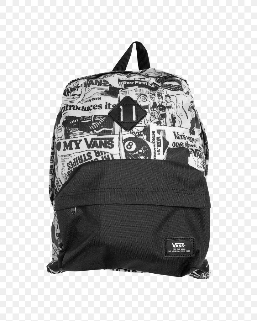 Bag Backpack Vans Pattern, PNG, 768x1024px, Bag, Backpack, Black, Black M, Brand Download Free