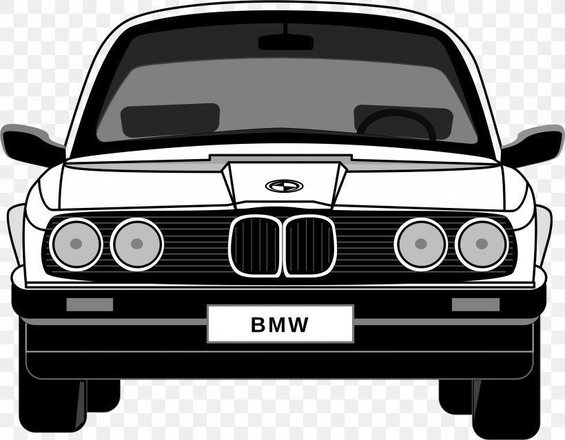 Car BMW 3 Series Clip Art, PNG, 2359x1841px, Car, Automotive Design, Automotive Exterior, Black And White, Bmw Download Free