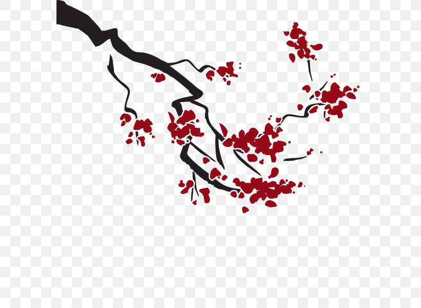 Cherry Blossom Cerasus Branch Sweet Cherry Wall Decal, PNG, 600x600px, Cherry Blossom, Area, Art, Black And White, Blossom Download Free