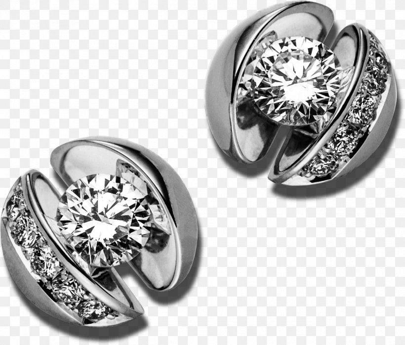 Earring Diamond Jewellery Carat, PNG, 1298x1106px, Earring, Black And White, Body Jewellery, Body Jewelry, Carat Download Free