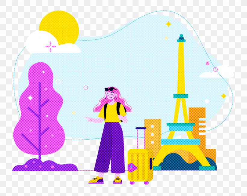 Paris Travel, PNG, 2499x1982px, Paris, Behavior, Cartoon, Geometry, Human Download Free