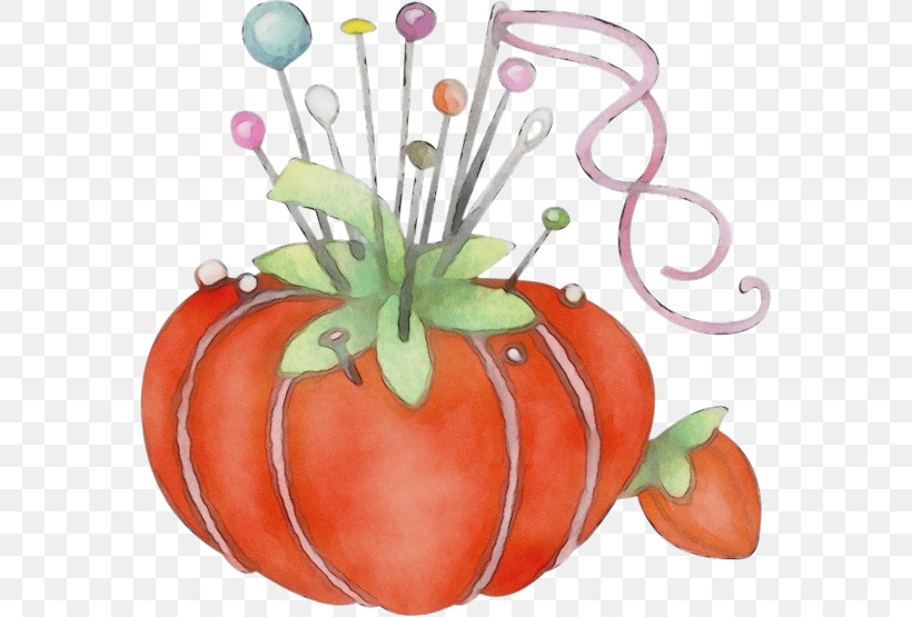 Pumpkin, PNG, 568x555px, Watercolor, Calabaza, Fruit, Natural Foods, Orange Download Free