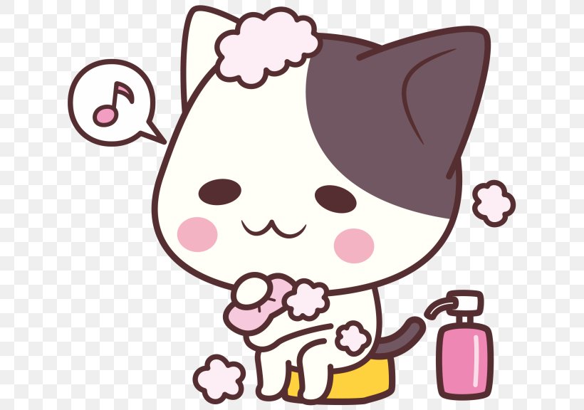 Kitten Whiskers Cat Bathroom, PNG, 640x576px, Watercolor, Cartoon, Flower, Frame, Heart Download Free
