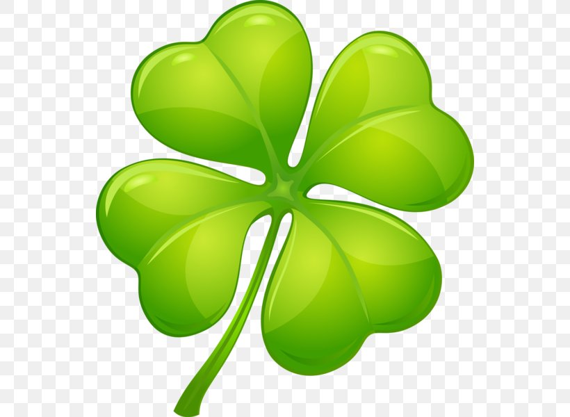 Four-leaf Clover Royalty-free, PNG, 544x600px, Fourleaf Clover, Art, Clover, Flower, Flowering Plant Download Free