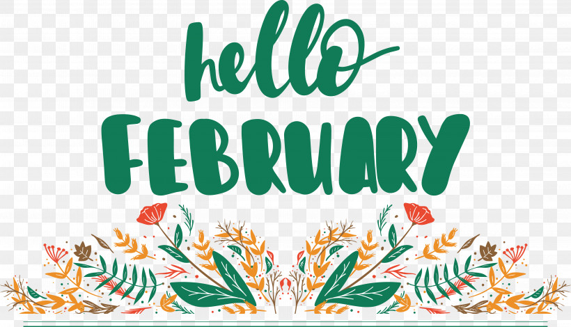 Hello February: Hello February 2020 February Fat, Sick & Nearly Dead Month, PNG, 6623x3799px, February, Month, New Month Download Free