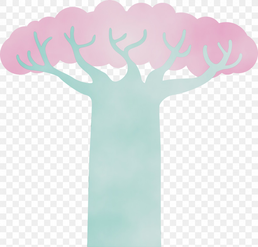 Pink M Meter, PNG, 3000x2880px, Abstract Tree, Cartoon Tree, Meter, Paint, Pink M Download Free