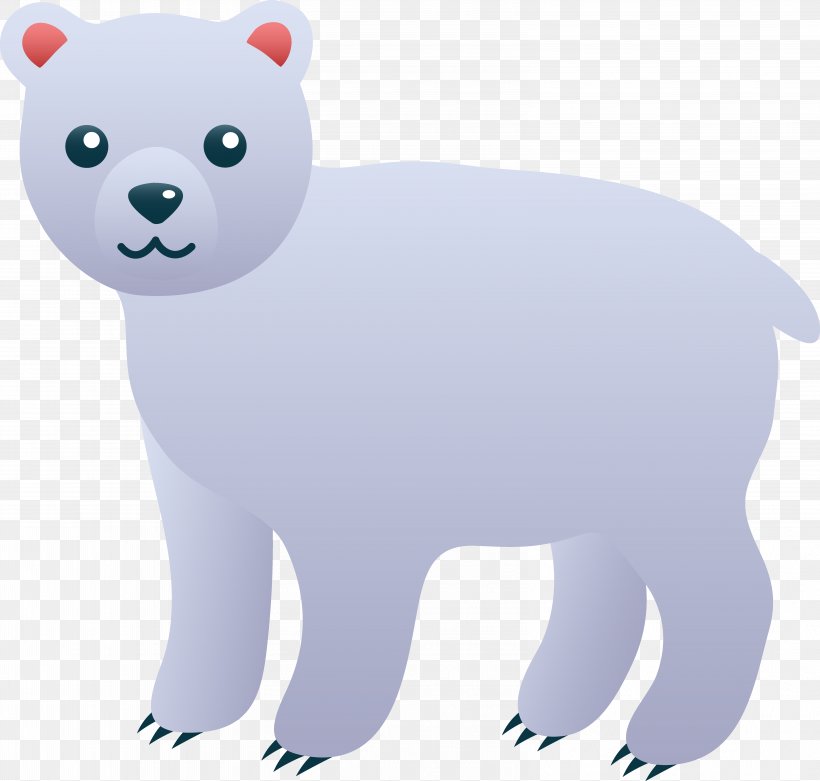 Polar Bear American Black Bear Clip Art, PNG, 6342x6048px, Polar Bear, American Black Bear, Bear, Carnivoran, Cartoon Download Free