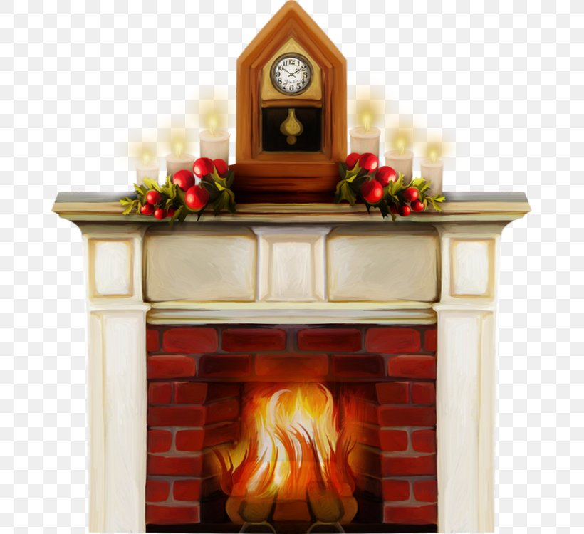 Santa Claus Fireplace Christmas Day Clip Art, PNG, 675x750px, Santa Claus, Bio Fireplace, Chimney, Christmas Day, Christmas Decoration Download Free