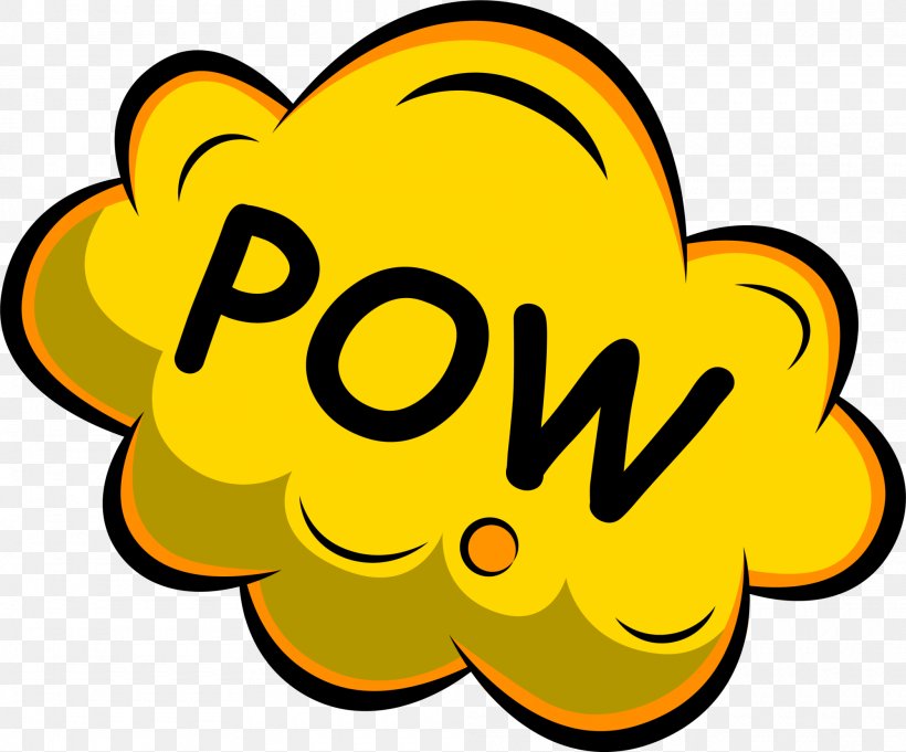 Yellow POW Clouds, PNG, 2000x1662px, Yellow, Area, Clip Art, Cloud, Emoticon Download Free