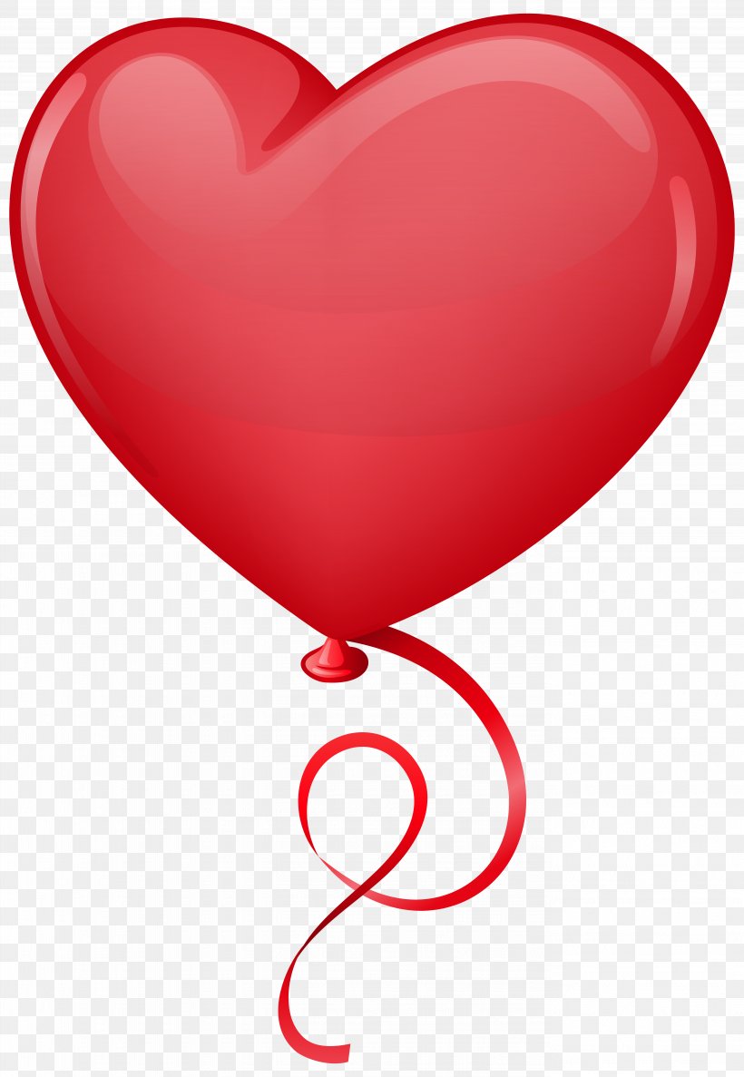 Balloon Heart Red Valentine's Day Clip Art, PNG, 5526x8000px, Watercolor, Cartoon, Flower, Frame, Heart Download Free