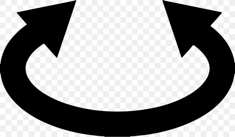 Circle Crescent Angle White Clip Art, PNG, 980x574px, Crescent, Black, Black And White, Black M, Monochrome Download Free